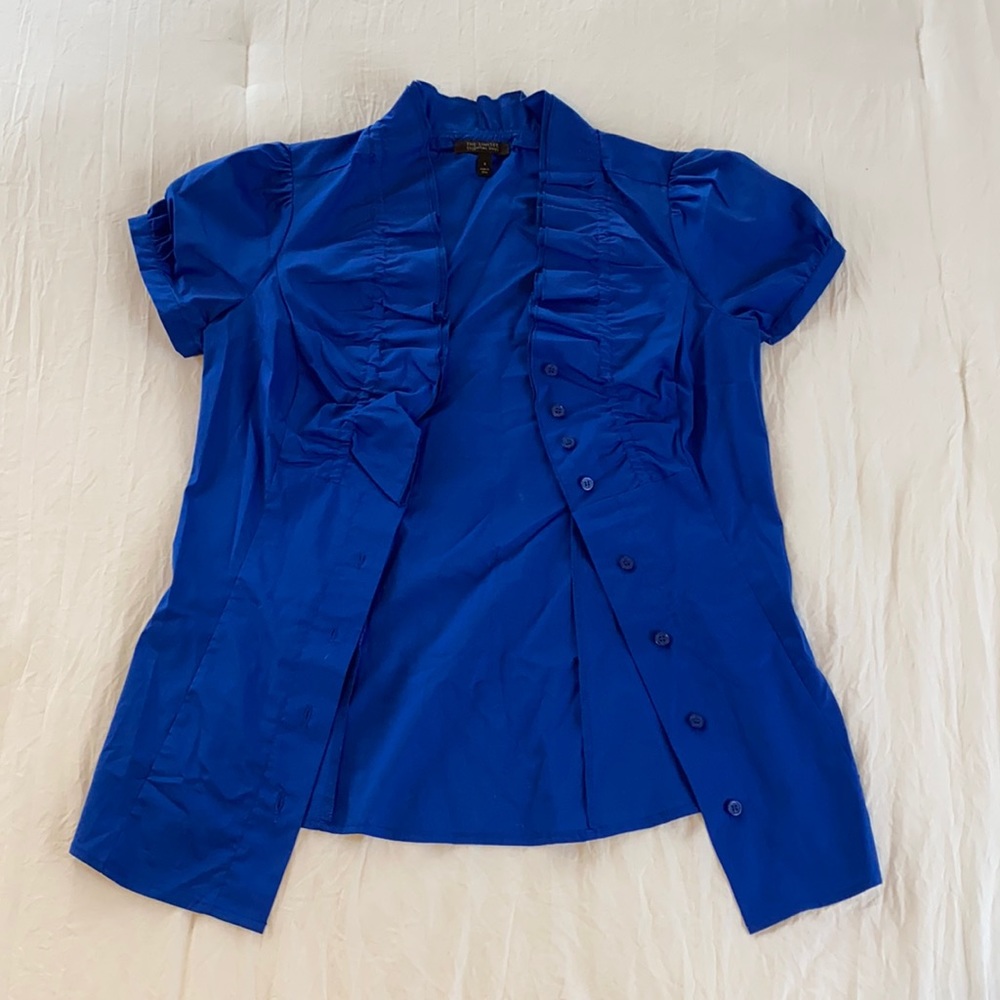 Blue Button Top by The Limited